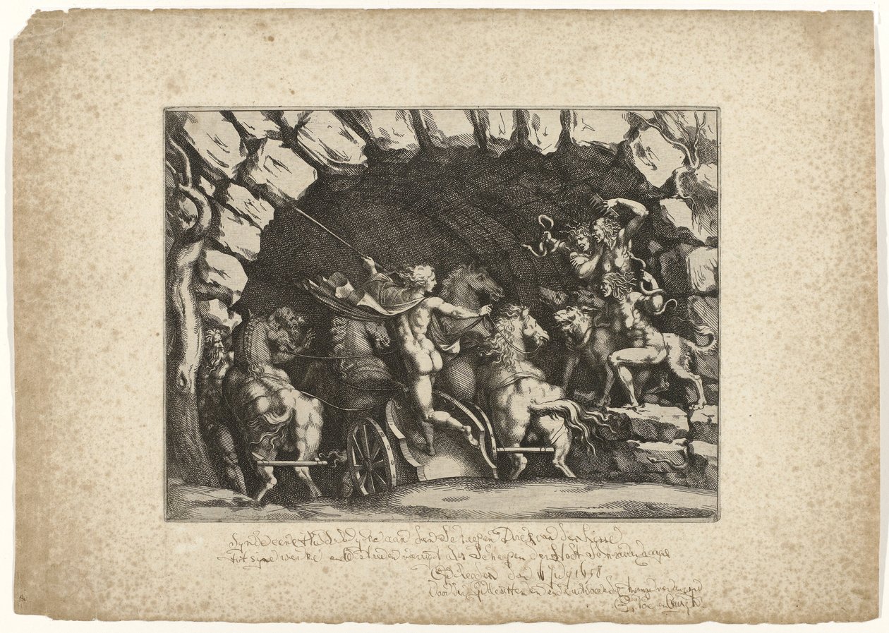 Plüton yeraltı dünyasına giriyor by Pietro Sante Bartoli
