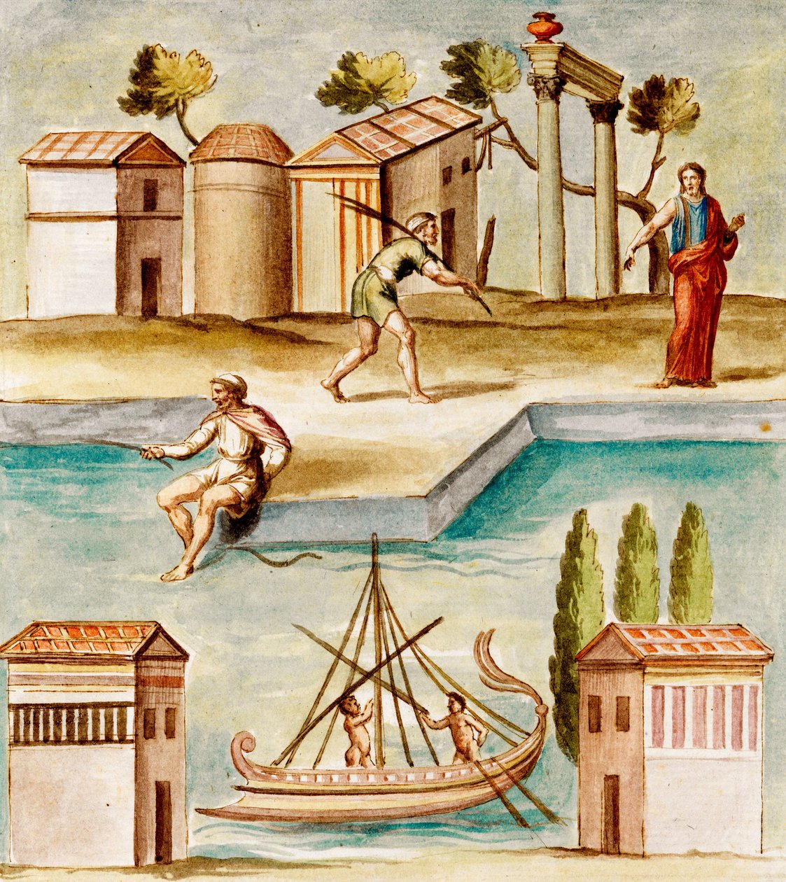 MS Gen 1496 Liman Sahnesi, 1674 by Pietro Santi Bartoli