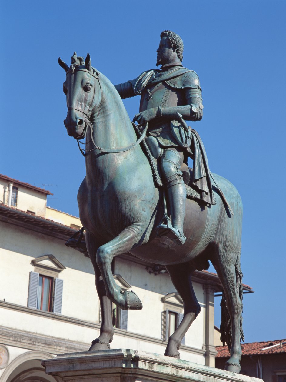 Ferdinando I de Medici Anıtı, Piazza della SS Annunziata, Floransa, c.1602-08 (bronz) by Pietro Tacca