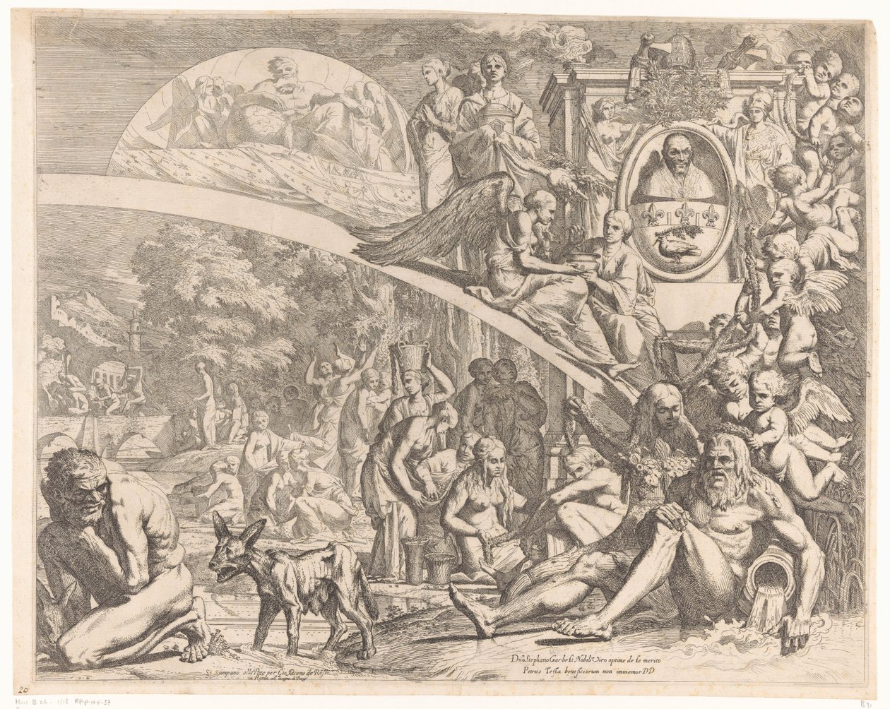 Alegori ter ere van paus Masum X by Pietro Testa