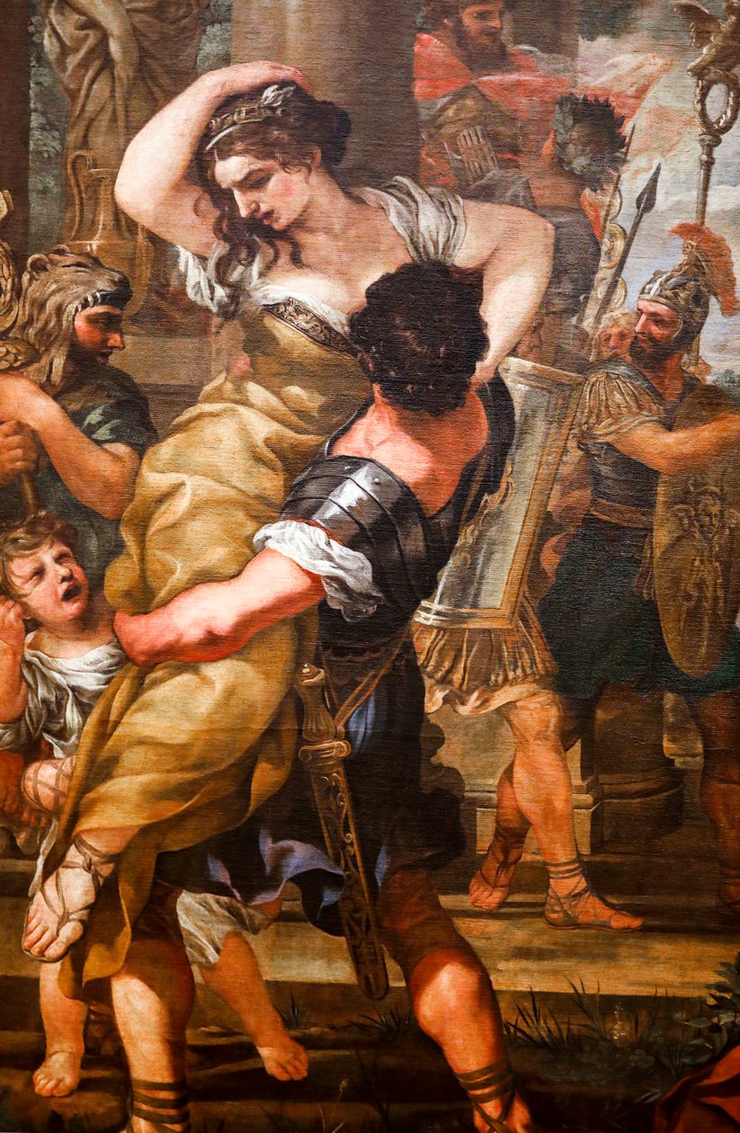 Sabinlerin Tecavüzü 1629. (Tuval Üzerine Yağlıboya) by Pietro da (1596 1669) Cortona