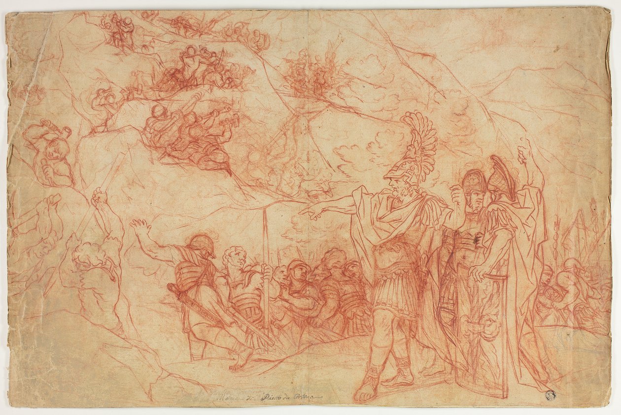 Saldırı Emri Veren Roma Komutanı by Pietro da Cortona