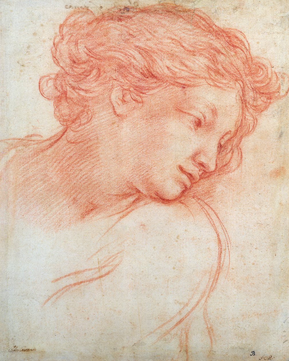 Bir Kızın Başının Çalışması by Pietro da Cortona