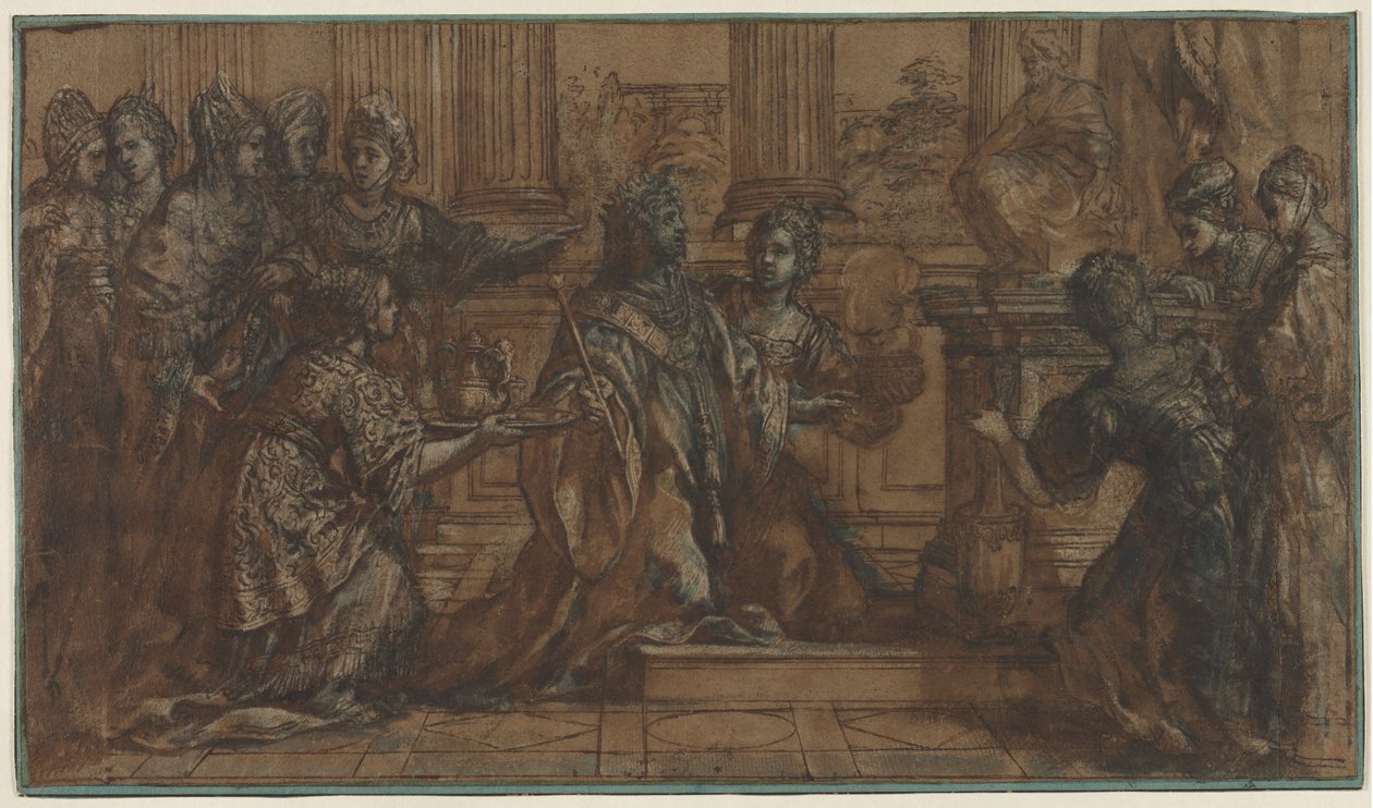 Süleyman'ın Putperestliği by Pietro da Cortona