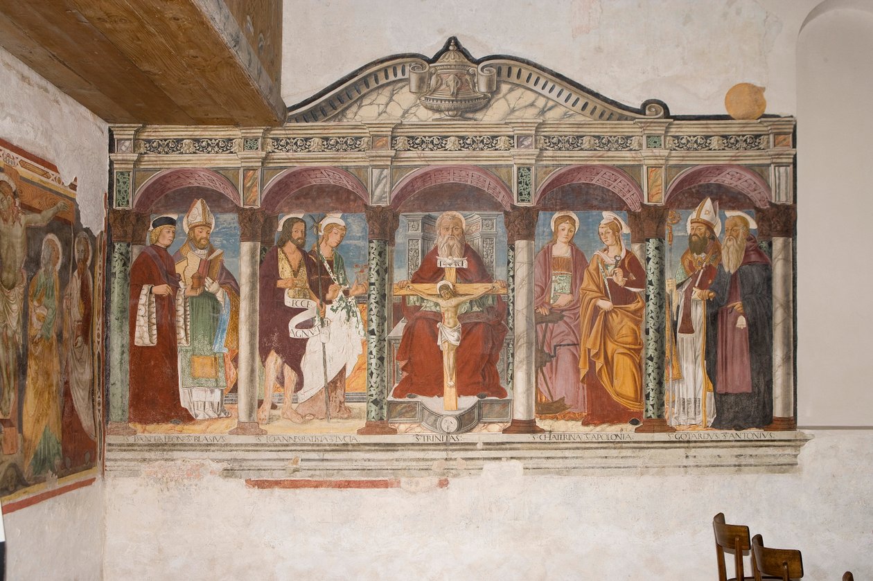 Aziz Pietro ve Paolo Kilisesi, Valvasone, Friuli, İtalya (fresk) by Pietro da Vicenza