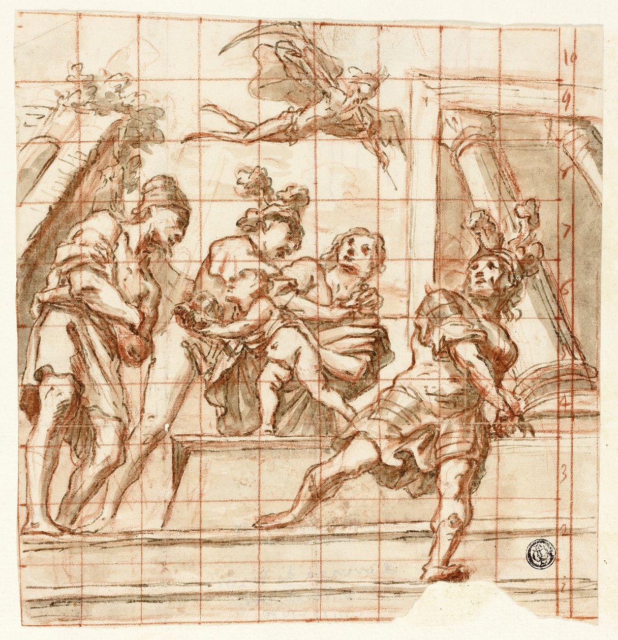 Baba Zamanı ile Alegorik Sahne by Pietro della Vecchia