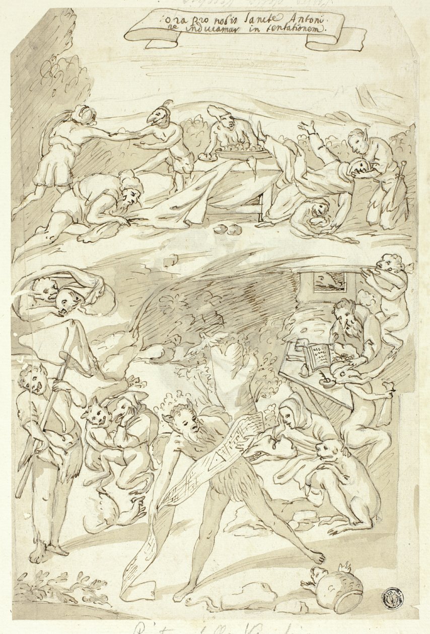 Aziz Anthony'nin Günaha by Pietro della Vecchia