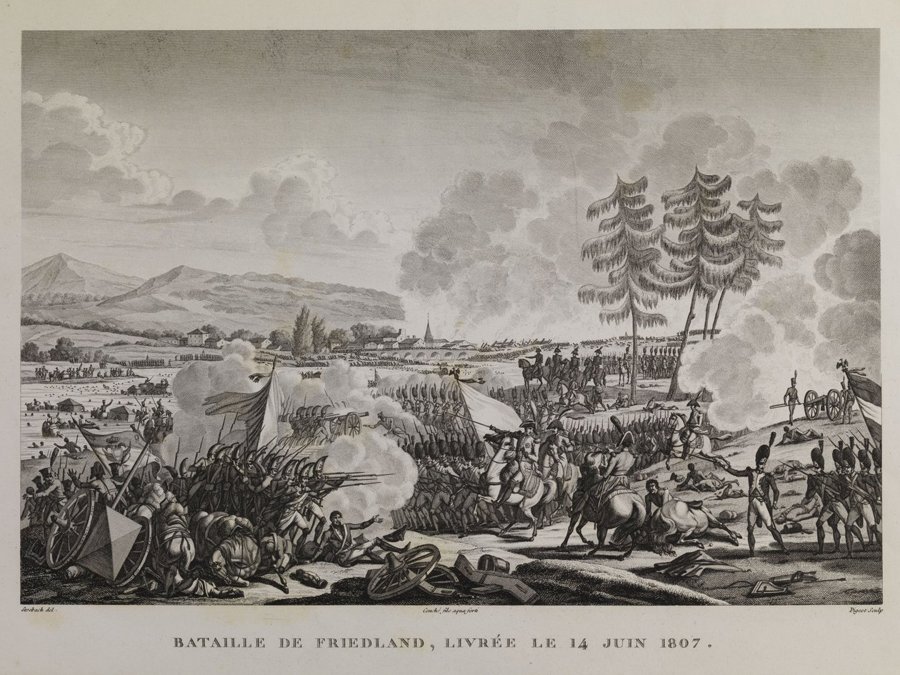Friedland Savaşı, yaklaşık 14 Haziran 1807 by François Pigeot