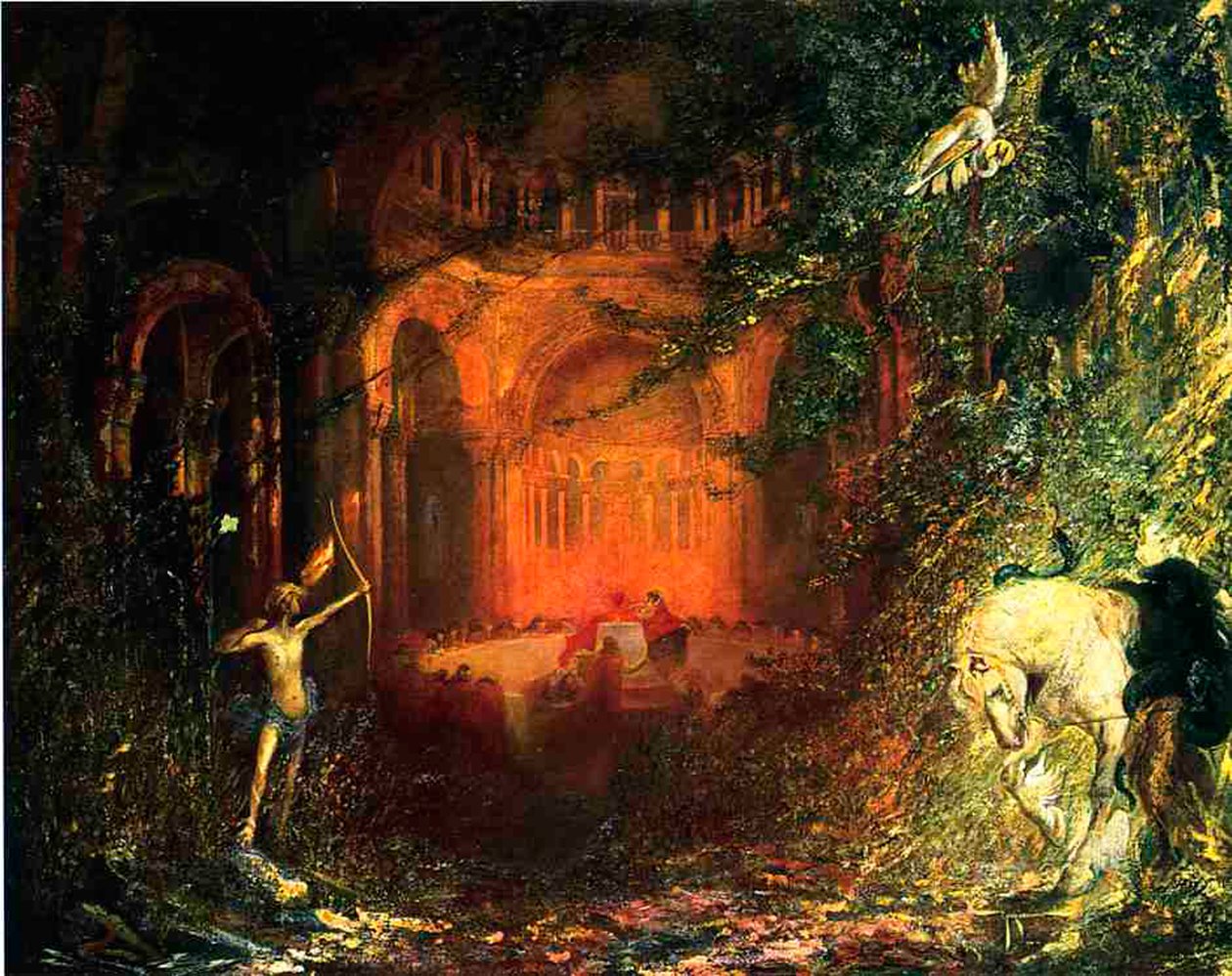 Parzifal ve Kutsal Graal Şövalyeleri, c.1902 by Pinckney Marcius Simons