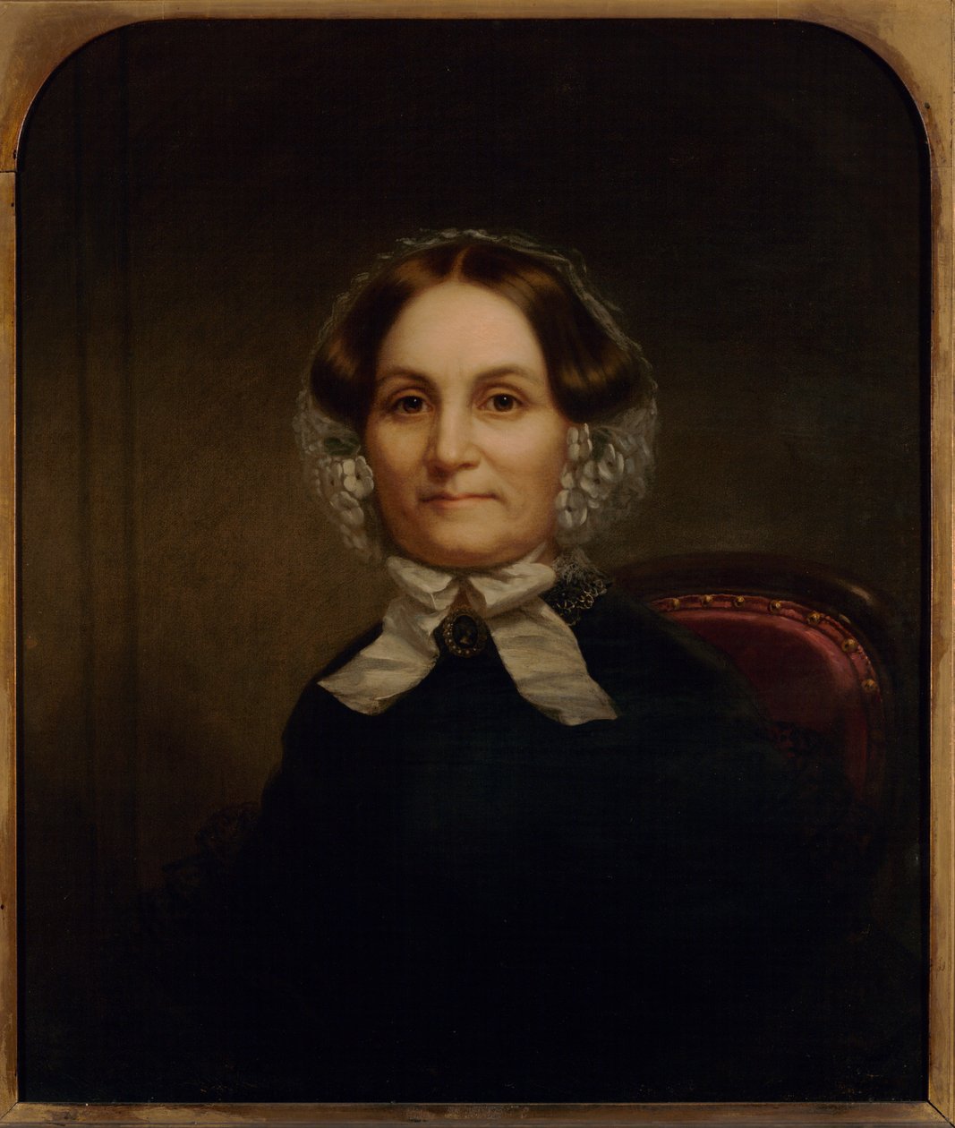 Lucy Hale Sturges'in Portresi, 1867 dolayları (tuval üzerine yağlı boya) by Pine Theodore