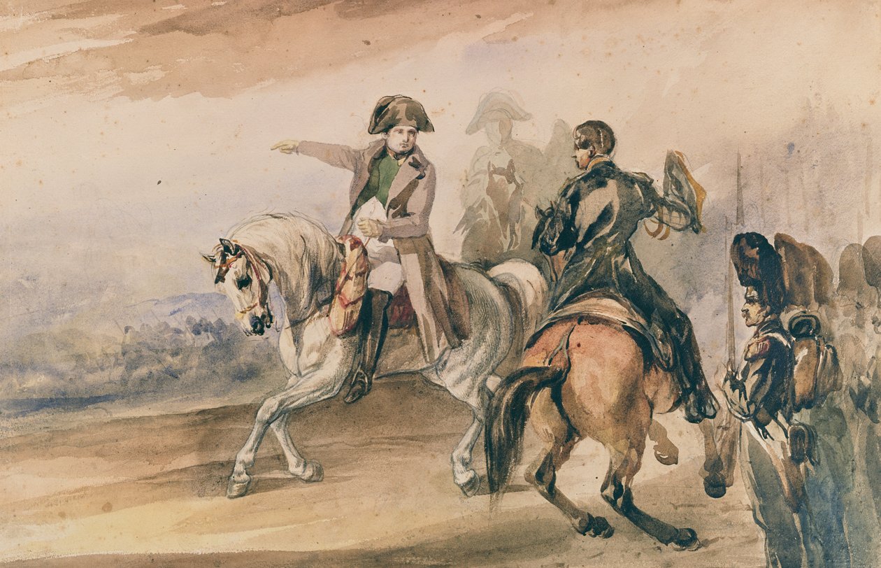 Napolyon birliklerini gözden geçiriyor, 1834 by Piotr Michalowski