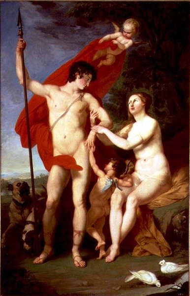 Venüs ve Adonis by Piotr Ivanovich Sokolov