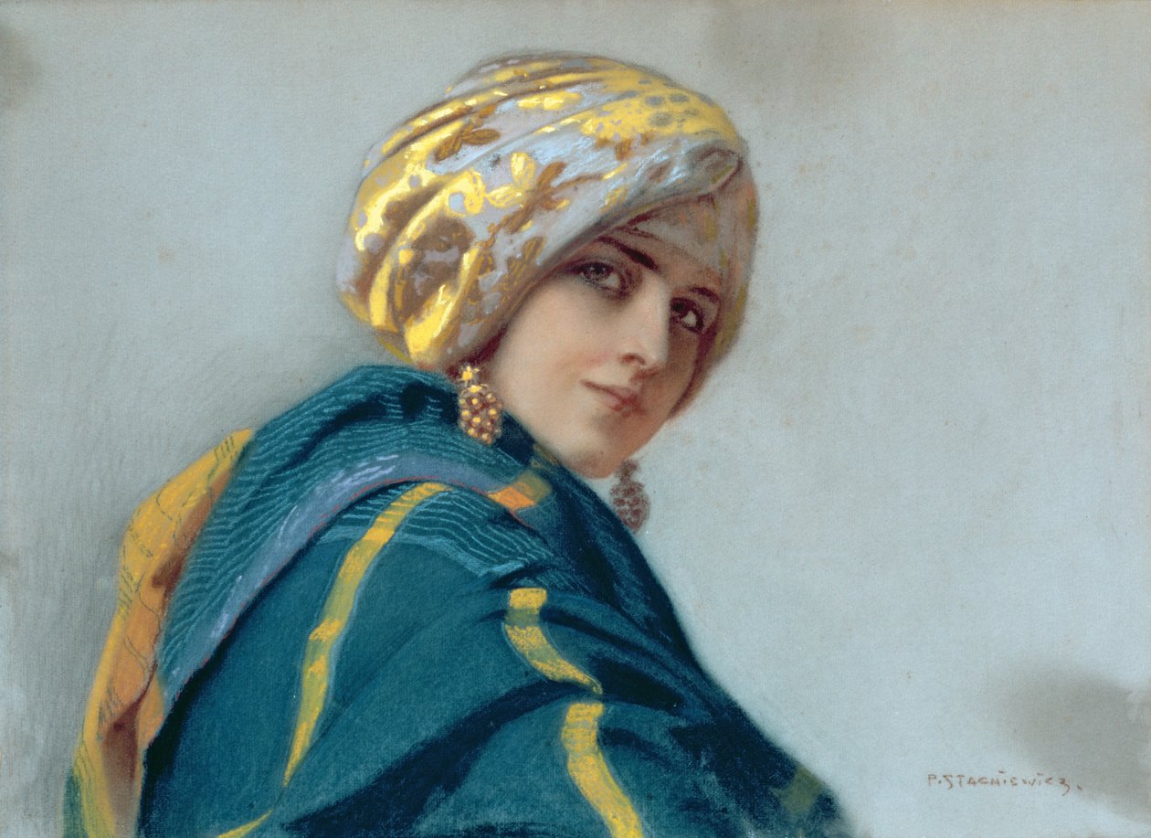 Şallı Kız, c.1920 by Piotr Stachiewicz