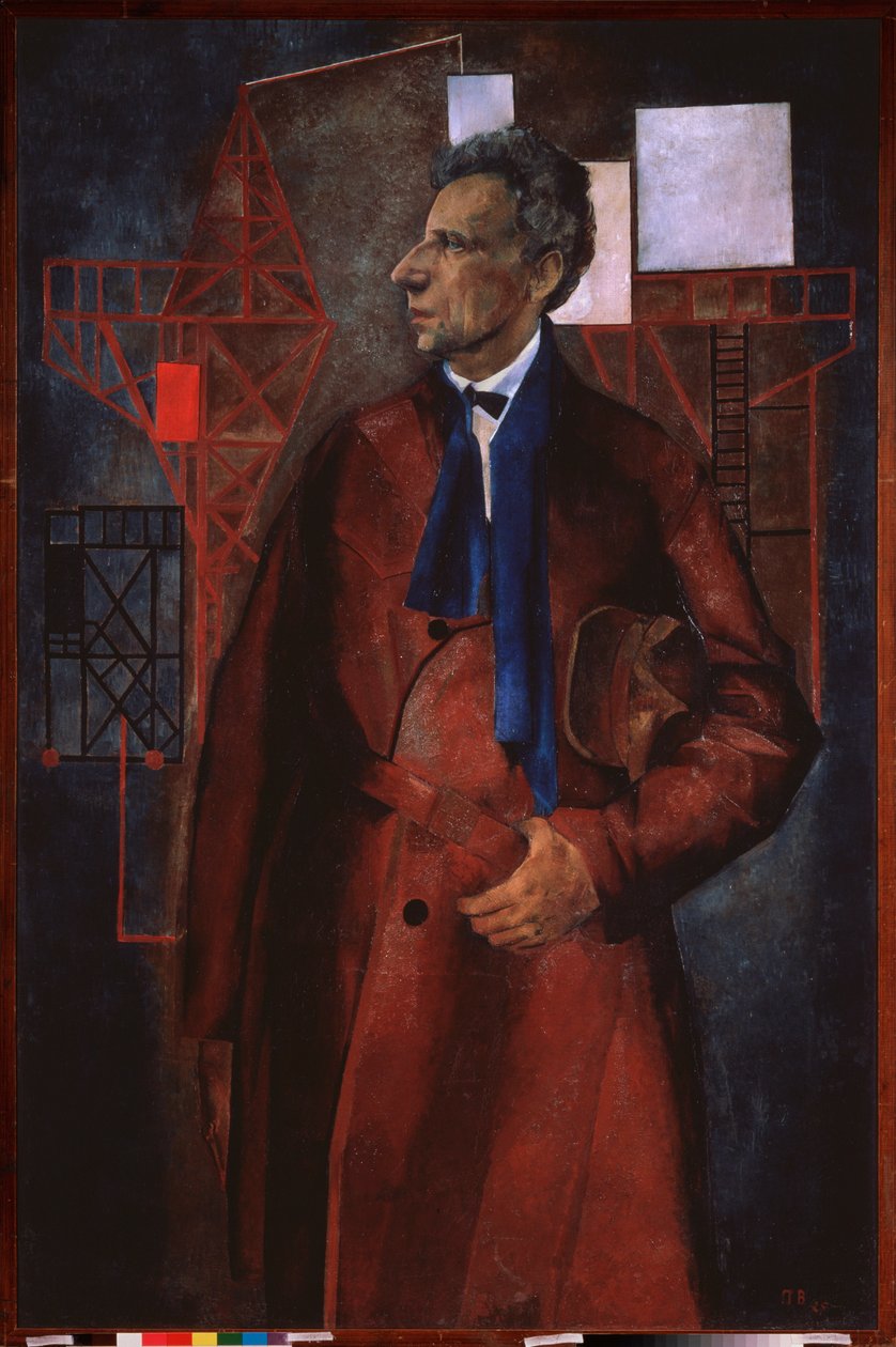 Sahne yapımcısı Vsevolod Meyerhold'un portresi by Piotr Vladimirovich Williams