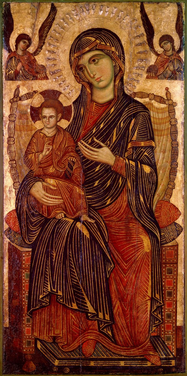 'Bakire ve Çocuk Enthroned', c1280 by Pisan Master
