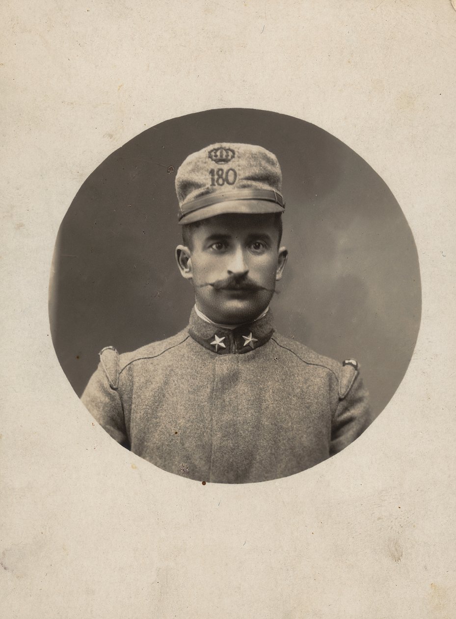 "GM R. Army (I. Dünya Savaşı)" albümü: Bölgesel Milislerin 180. Alayının askeri (s/b fotoğraf) by Pisani Pisani