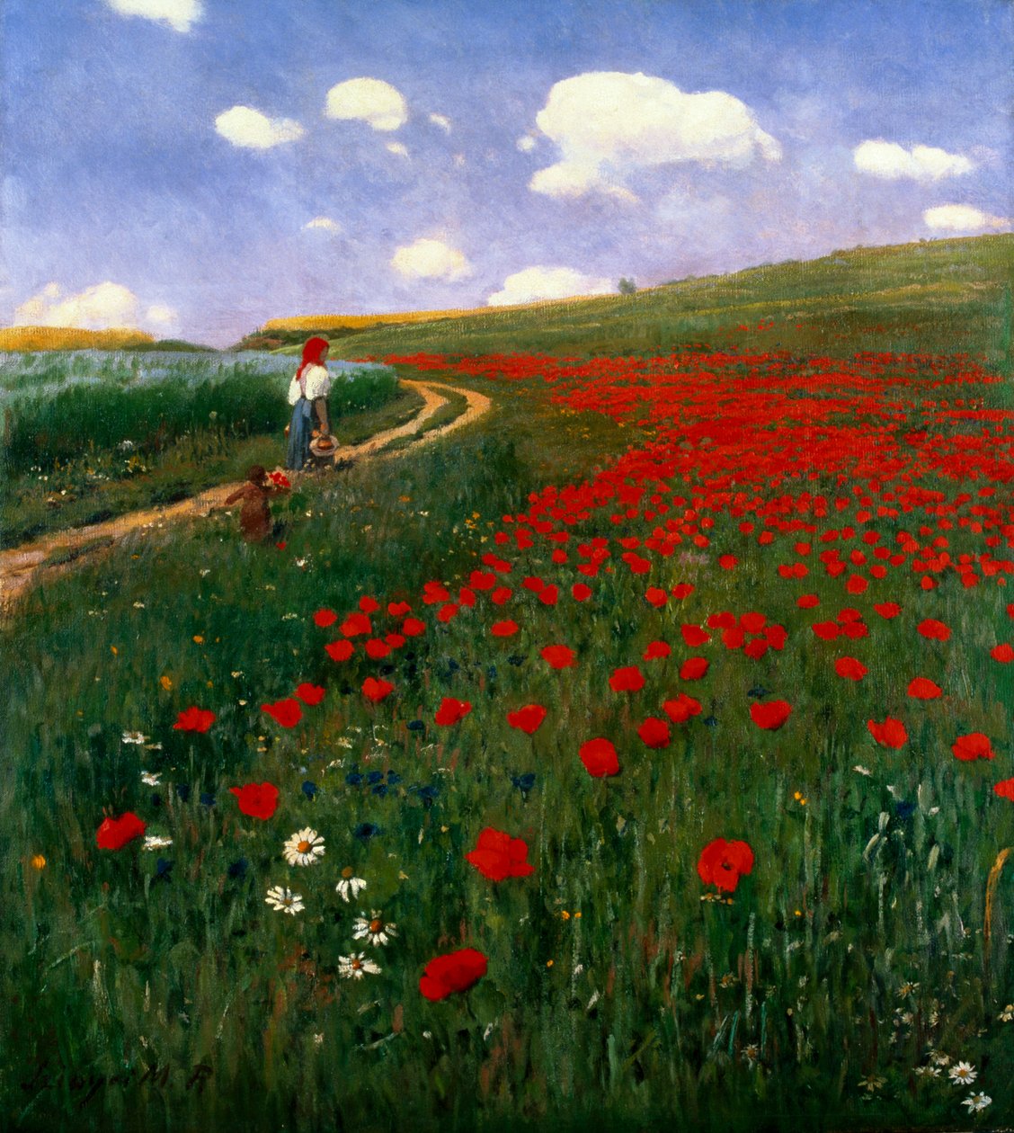 haşhaş tarlası by Pál Szinyei Merse