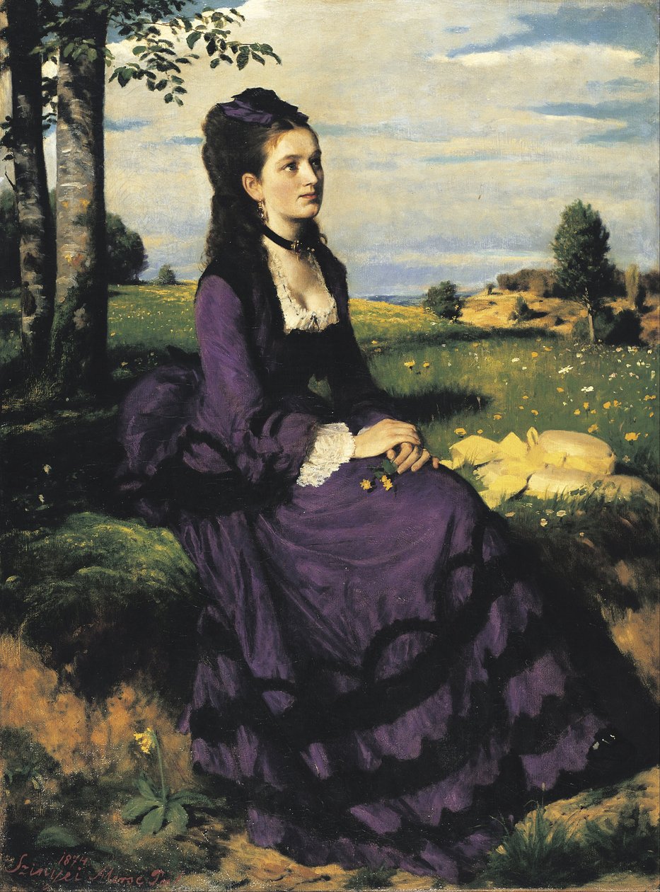 Menekşe Bayan by Pál Szinyei Merse