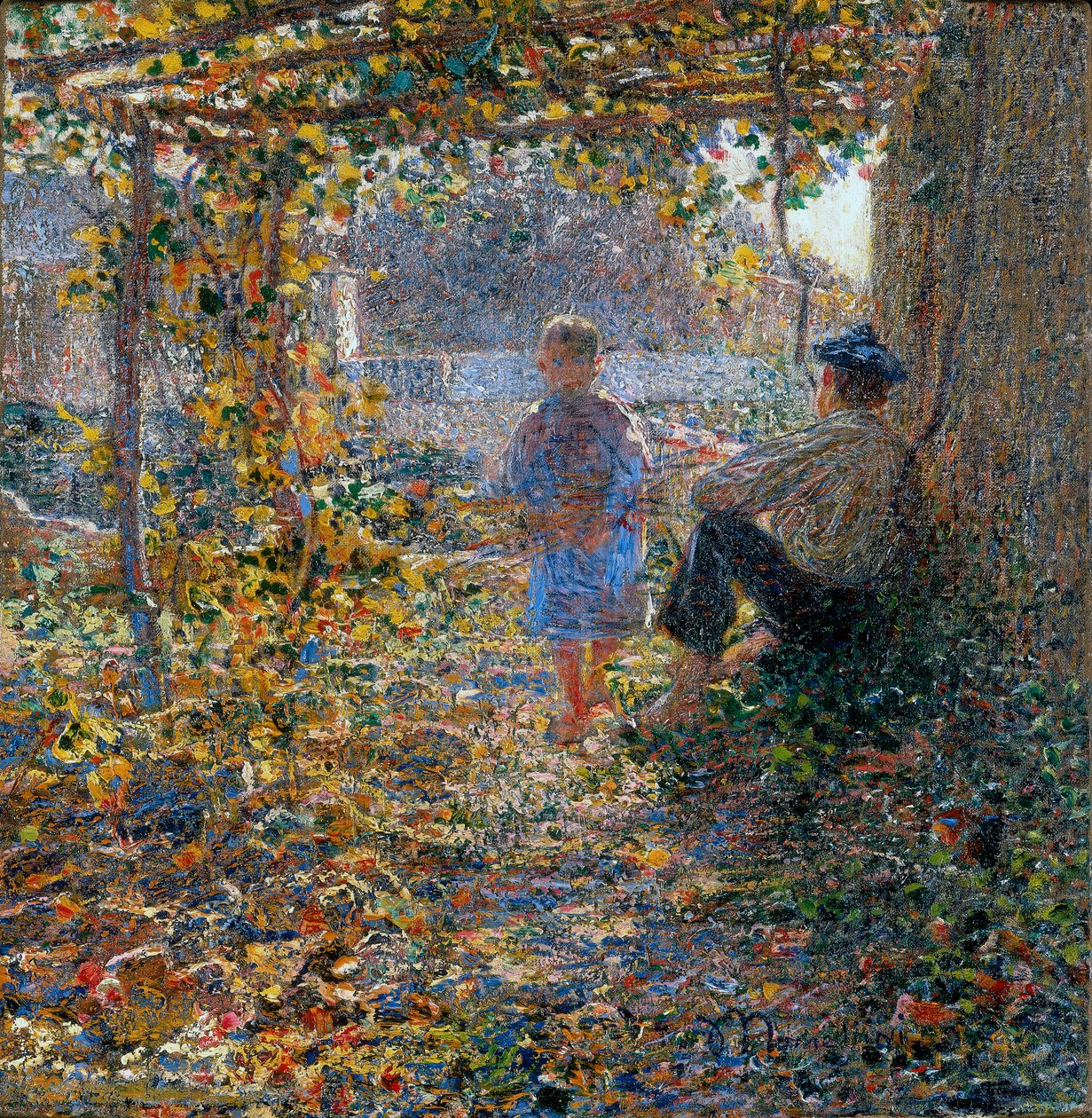 Mart Akşamı (Pergola Altında) by Plinio Nomellini