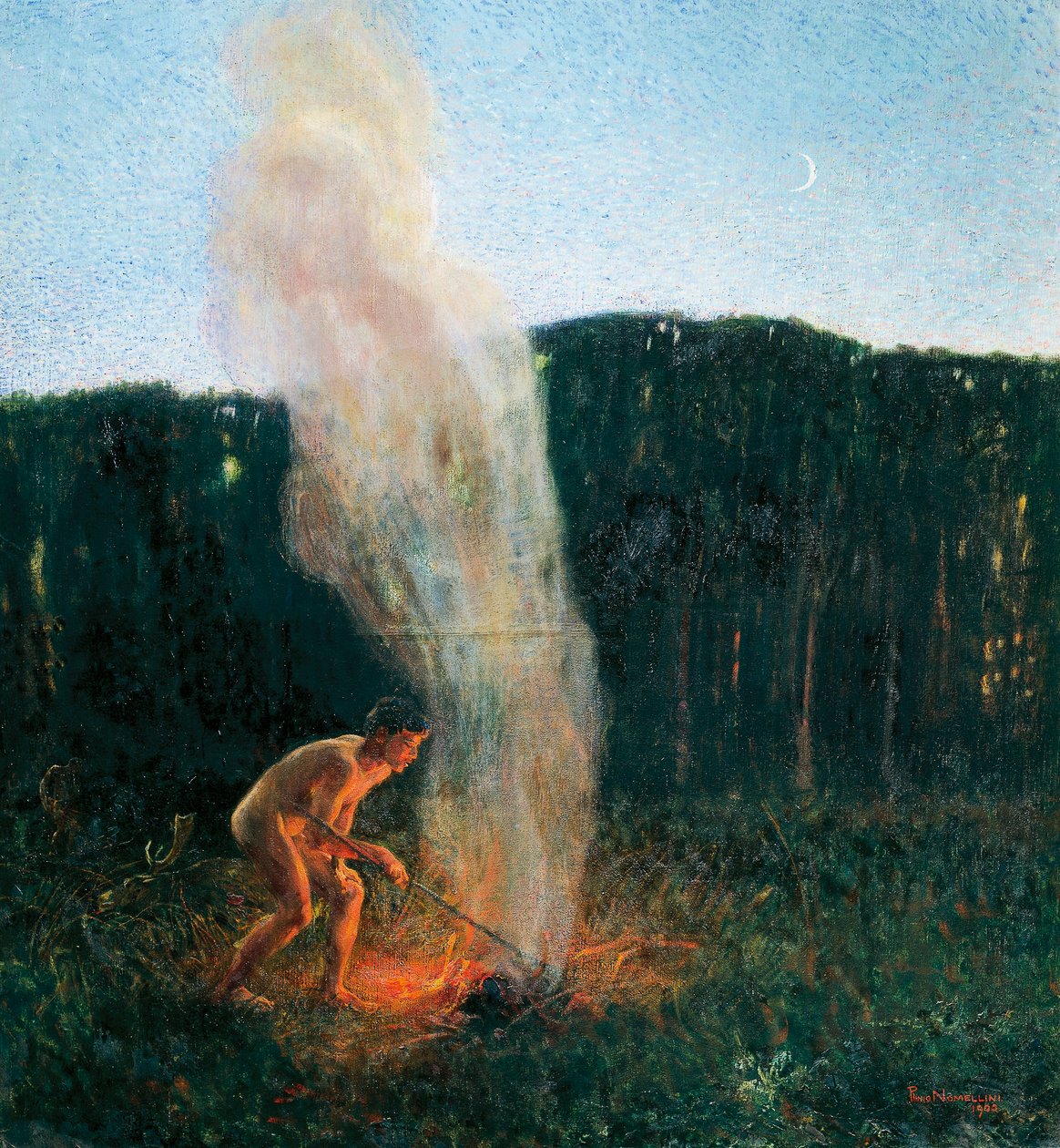 duman sütunu by Plinio Nomellini