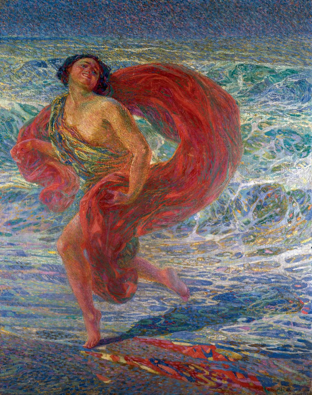 Isadora Duncan. Gioia Tirrena, 1914. by Plinio Nomellini