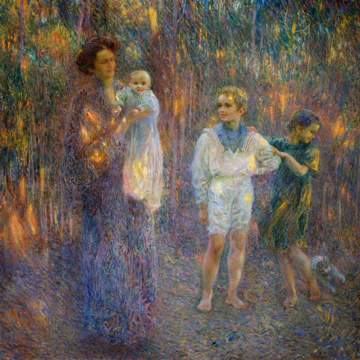 Küçük kız kardeş by Plinio Nomellini