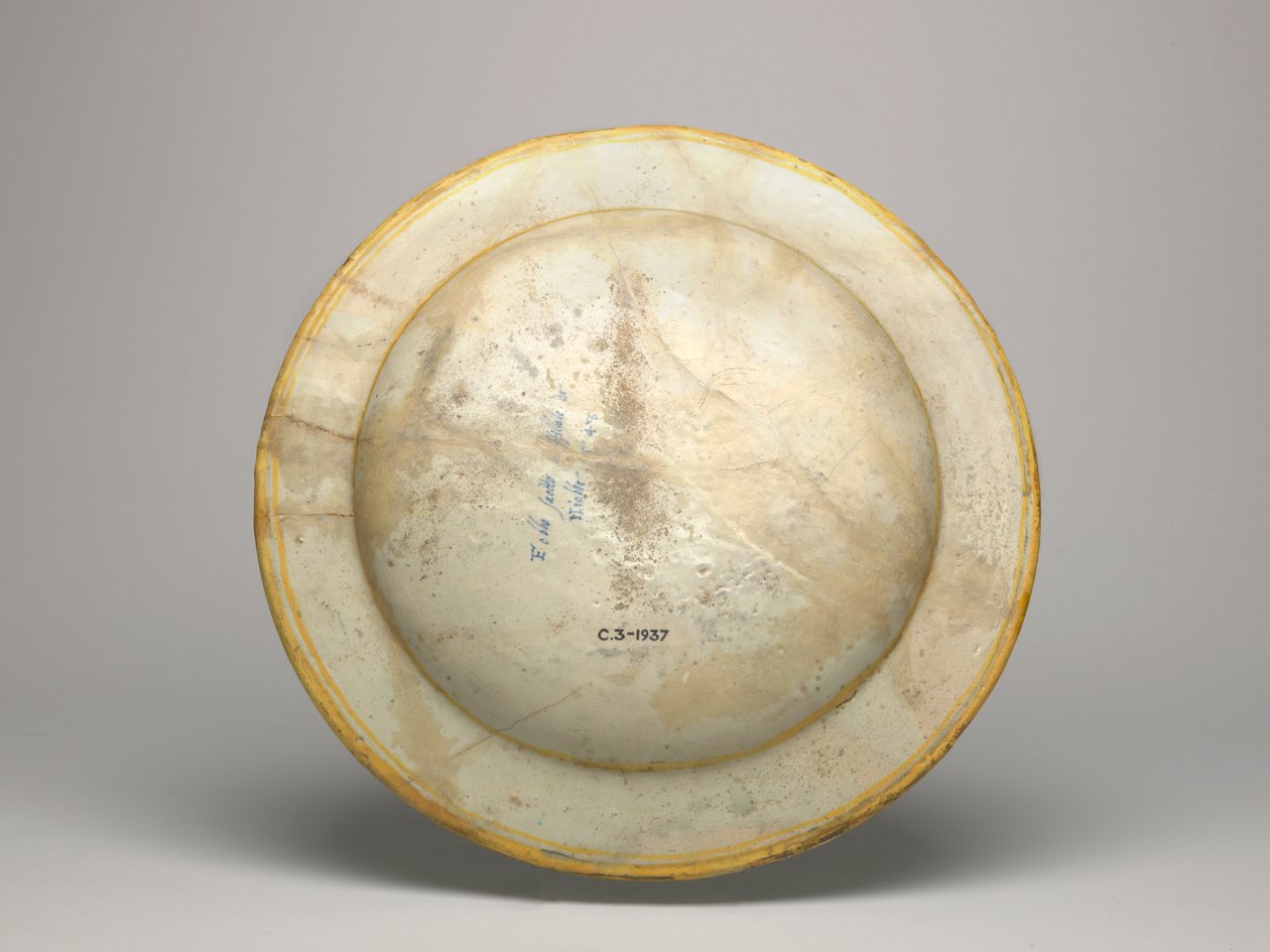 Maiolica tabağı, Apollon, Niobe