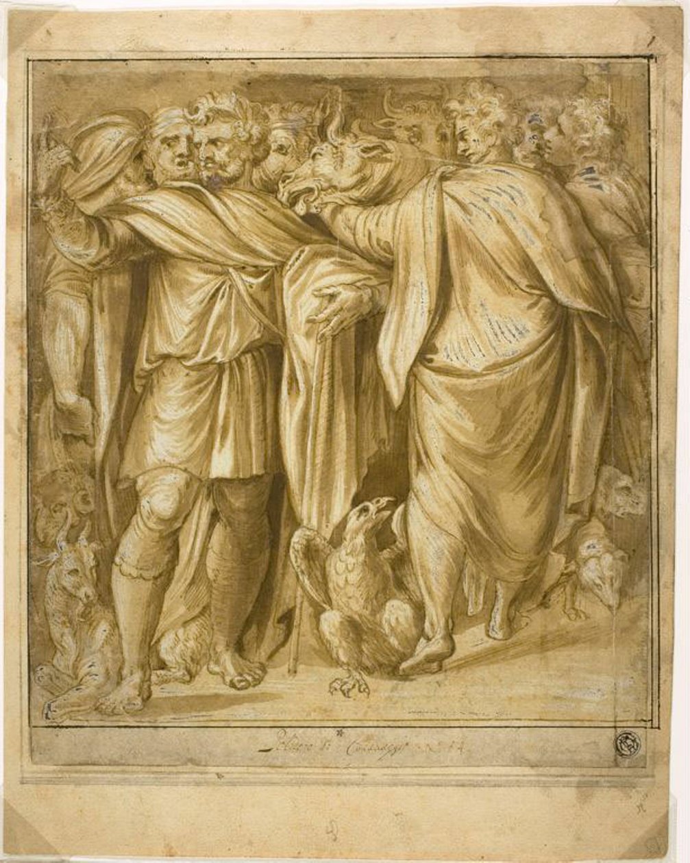 kurban sahnesi by Polidoro da Caravaggio