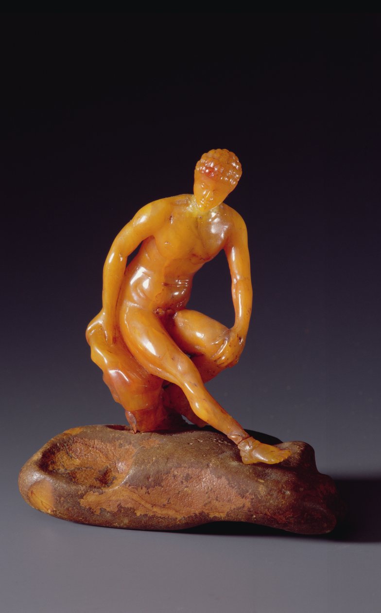 Hermes Figürü, c.1600 (kehribar) by Polish School