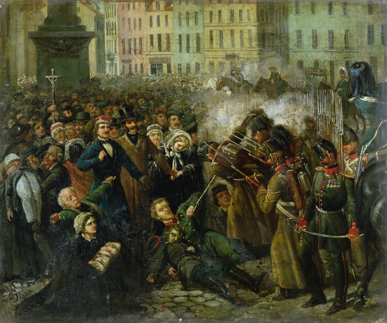 Michal Landy Katliamı, 8 Nisan 1861 by Polish School