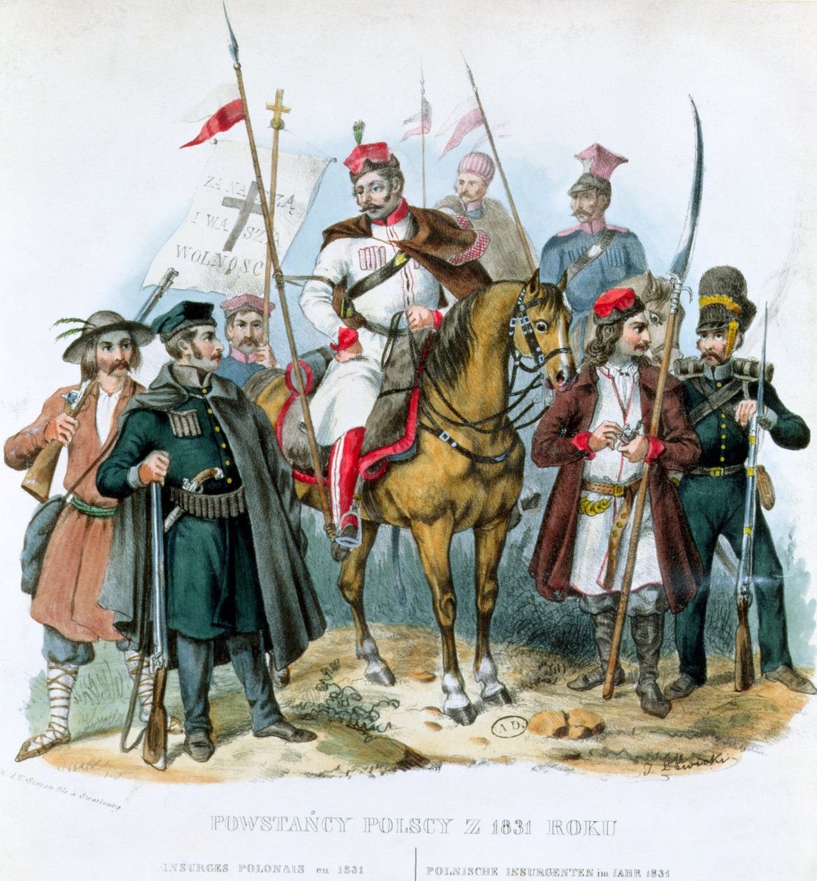 Polonyalı İsyancılar, 1831 by Polish School