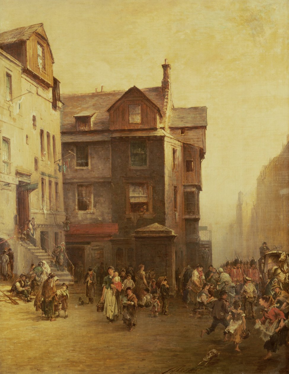 John Knoxs Evi, High Street, Edinburgh, 1885 by Pollok Sinclair Nisbet