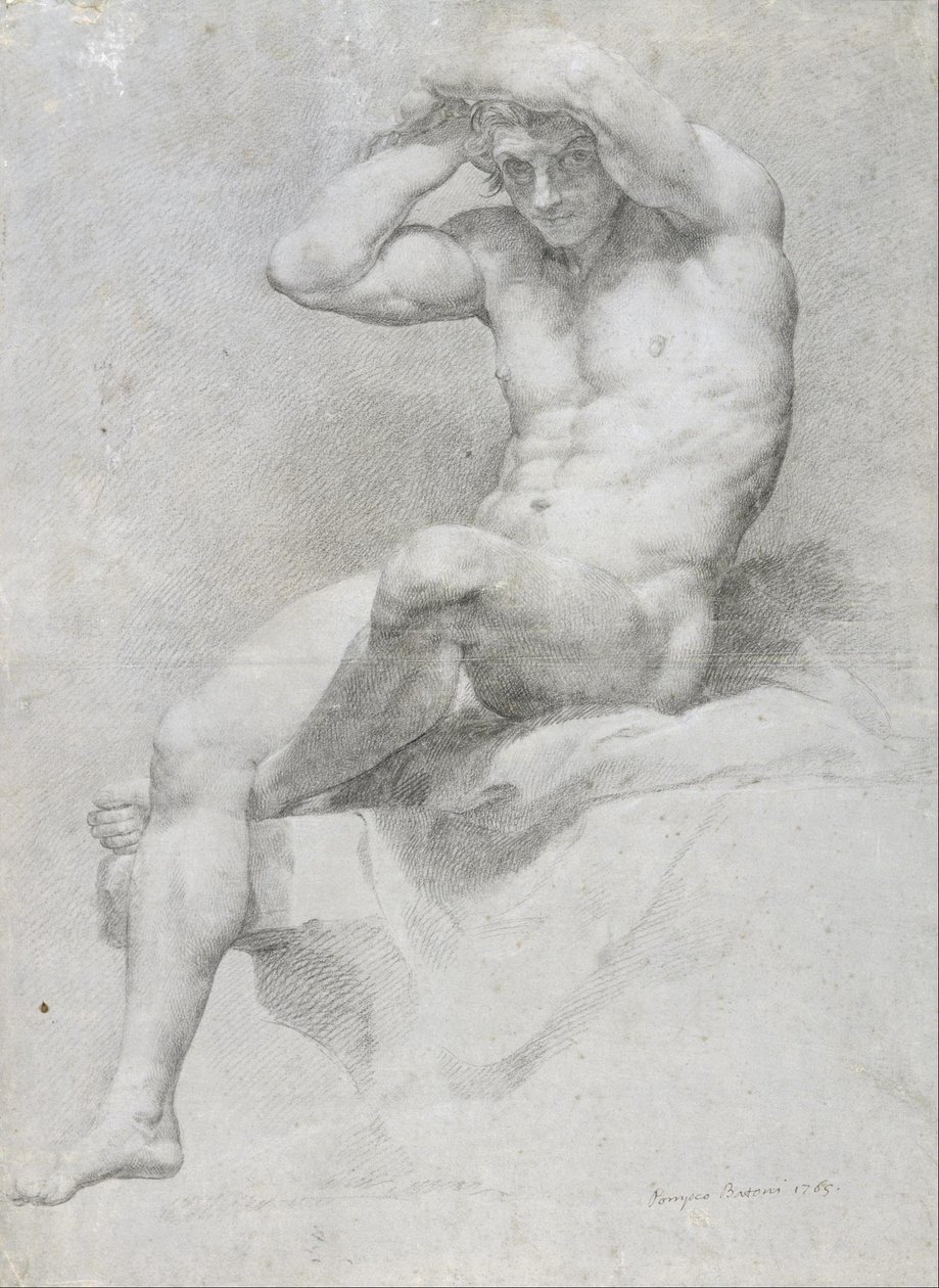 Akademik Çıplak by Pompeo Girolamo Batoni