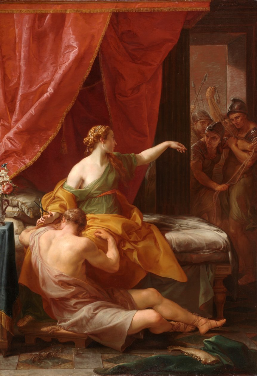 Samson ve Delilah, 1766 by Pompeo Girolamo Batoni