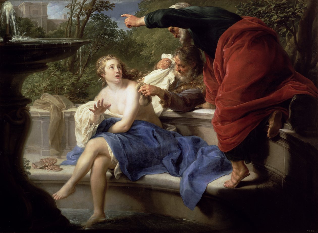 Susanna ve Yaşlılar, 1751 by Pompeo Girolamo Batoni