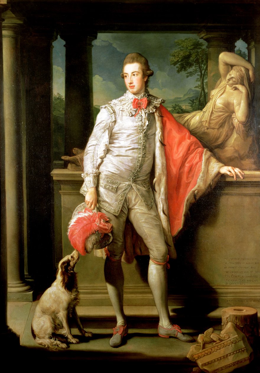 Thomas William Coke, (1752-1842) daha sonra Leicester 1. Kontu (İkinci Yaratılıştan) 1774 (1. Yaratılışın 1. Kontu için bkz. 147993 by Pompeo Girolamo Batoni