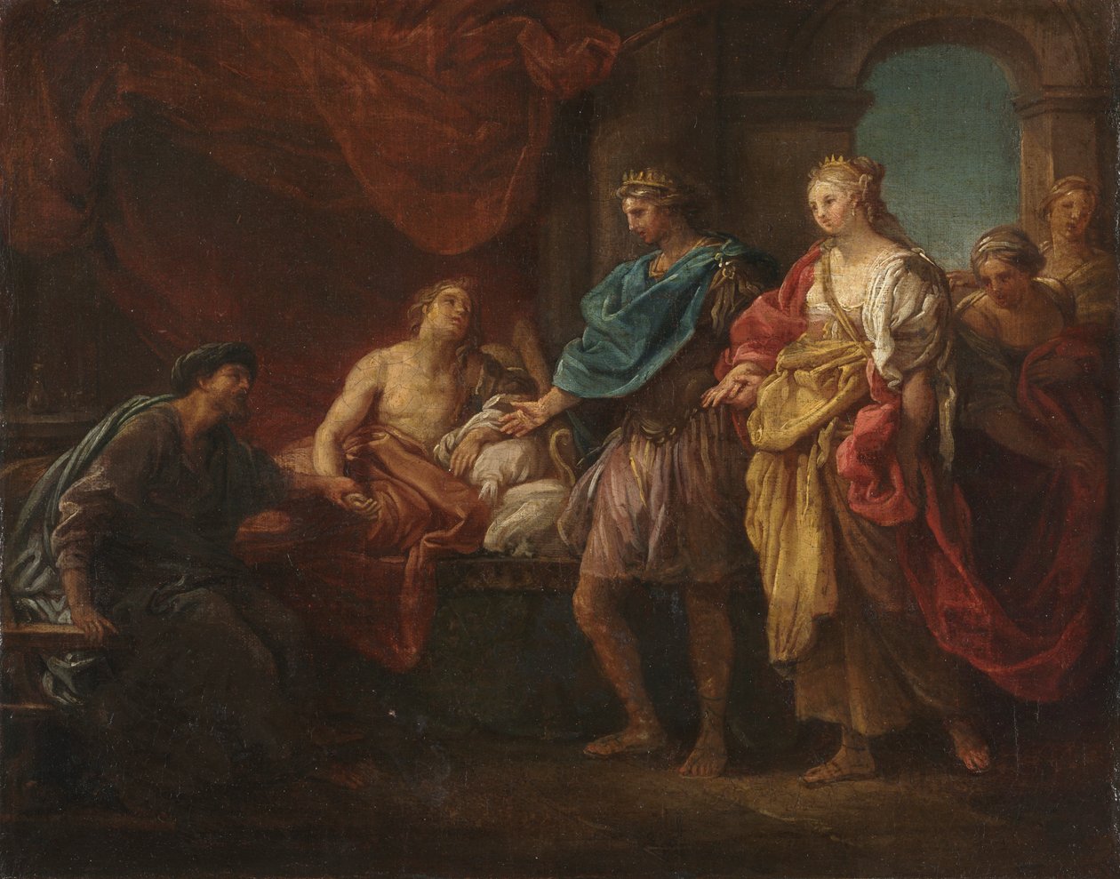 Antiochus ve Stratonice için Çalışma, c. 1746. by Pompeo Batoni