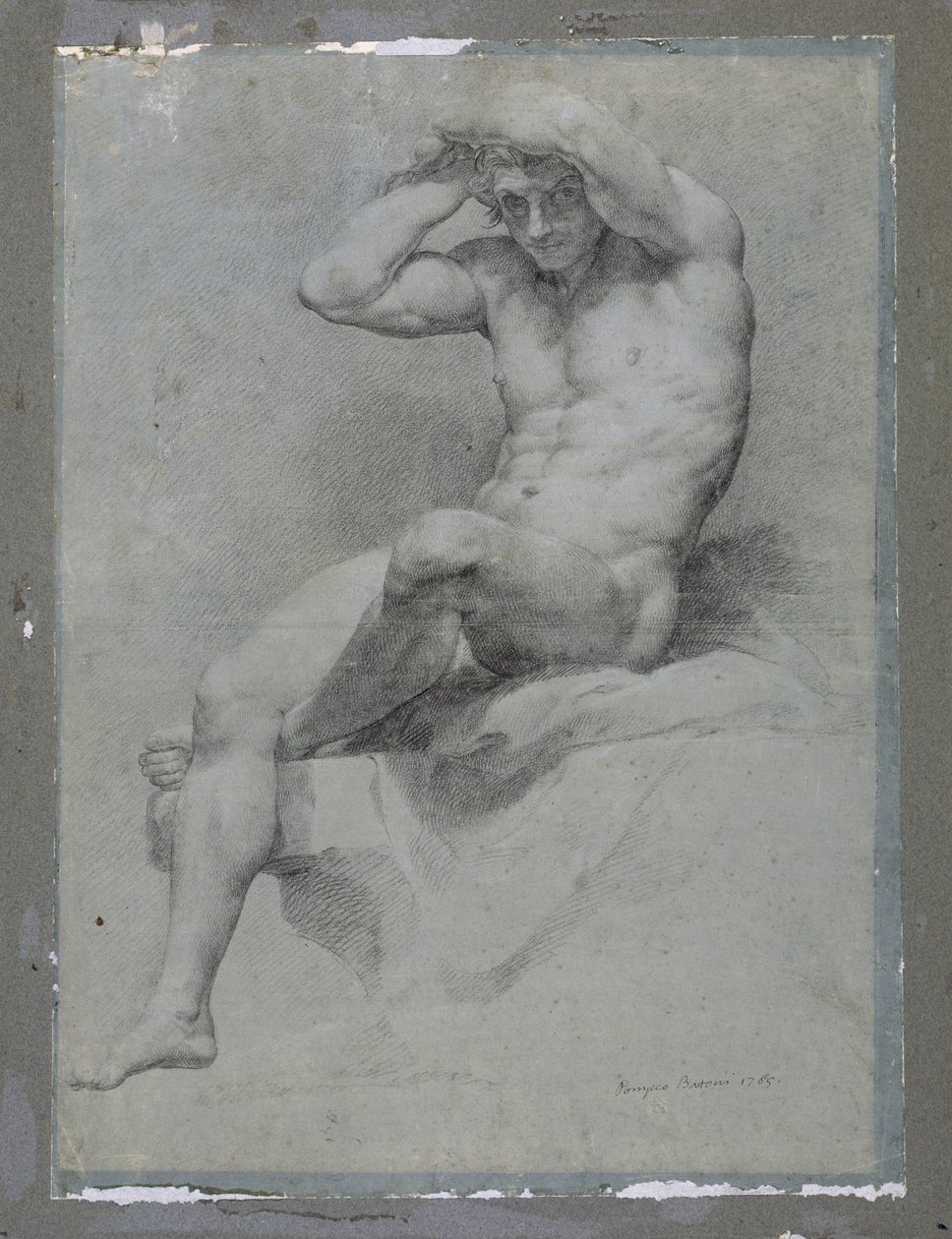 akademik çıplak by Pompeo Girolamo Batoni