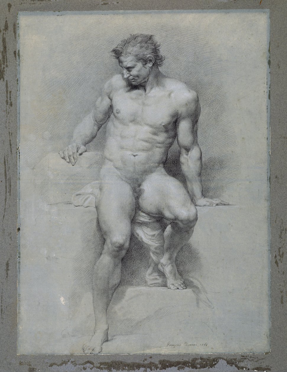 akademik çıplak by Pompeo Girolamo Batoni