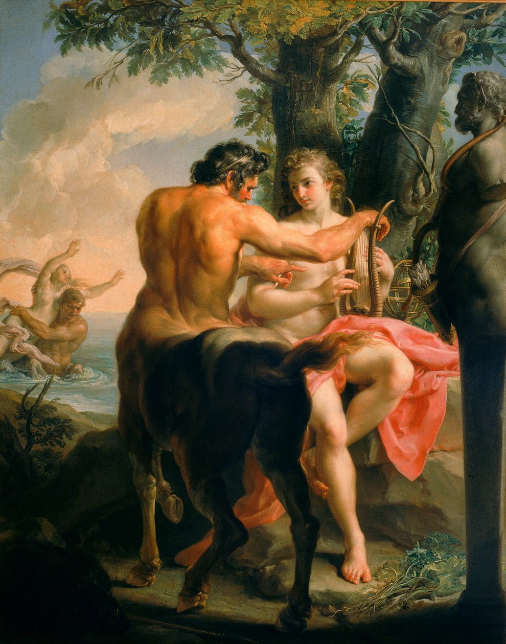 Aşil ve Centaur Chiron by Pompeo Girolamo Batoni