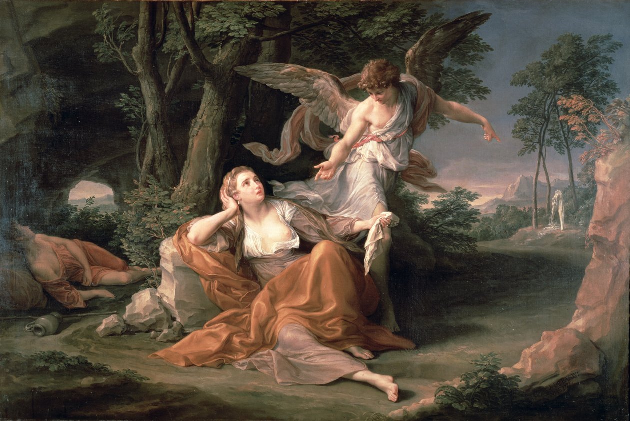 Çölde Hacer by Pompeo Girolamo Batoni
