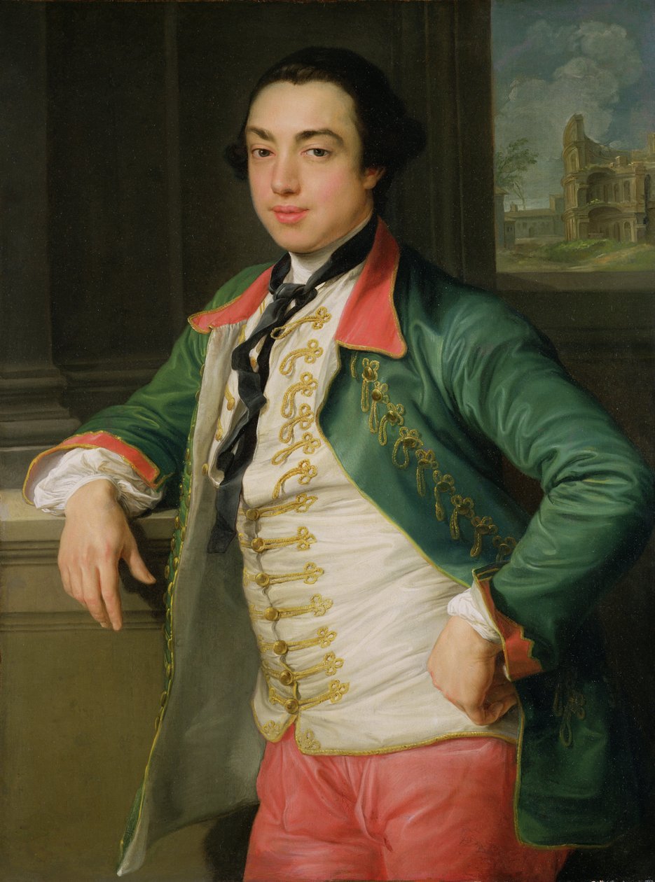 James Caulfield (1728-99), 4. Vikont Charlemont (daha sonra 1. Charlemont Kontu) c.1753-56 (tuval üzerine yağlı boya) by Pompeo Girolamo Batoni