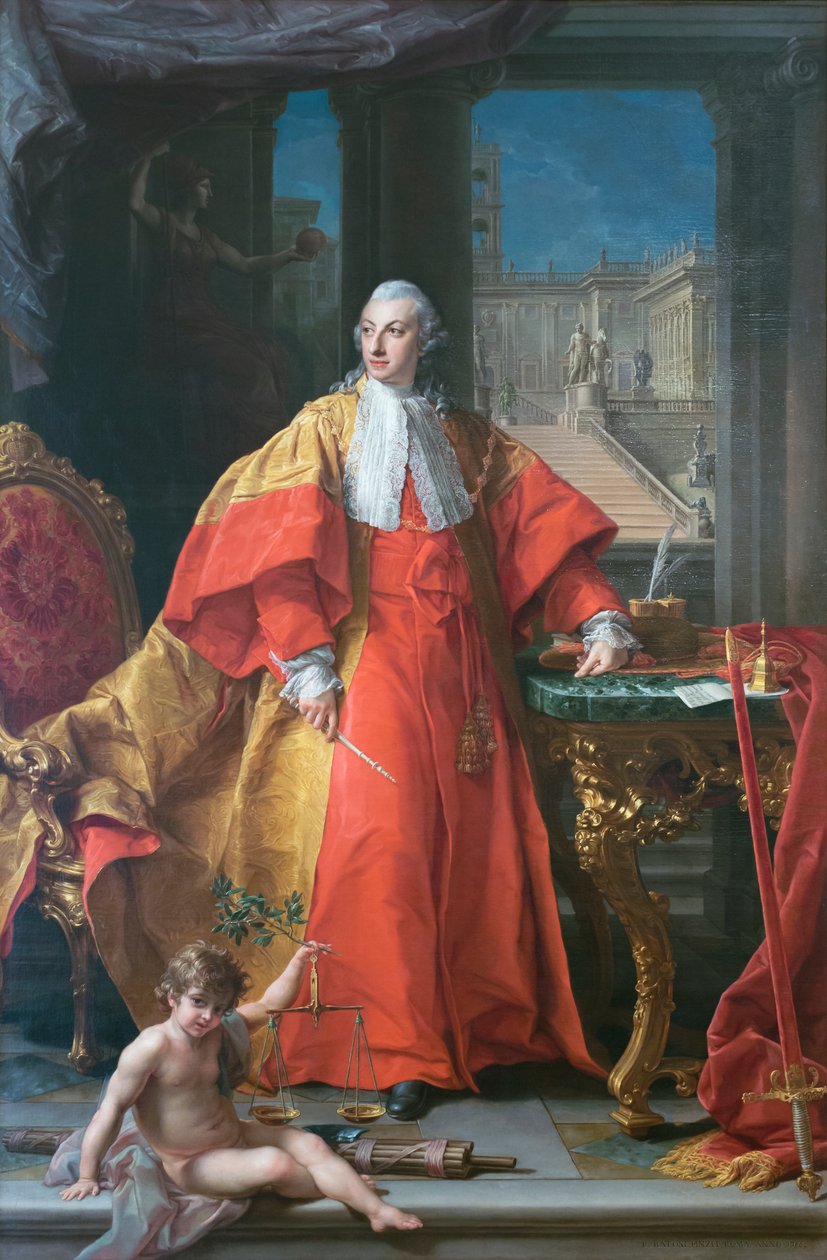 Abbondio Rezzonico'nun Portresi by Pompeo Girolamo Batoni