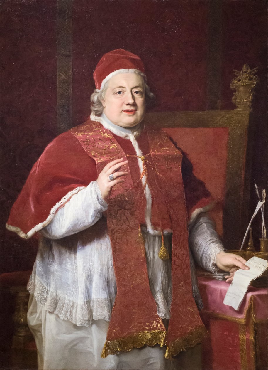 Papa XIII.Clement'in portresi by Pompeo Girolamo Batoni
