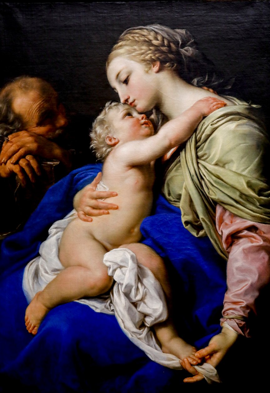 Kutsal Aile. 18. yüzyıl (tuval üzerine yağlı boya) by Pompeo Girolamo Batoni