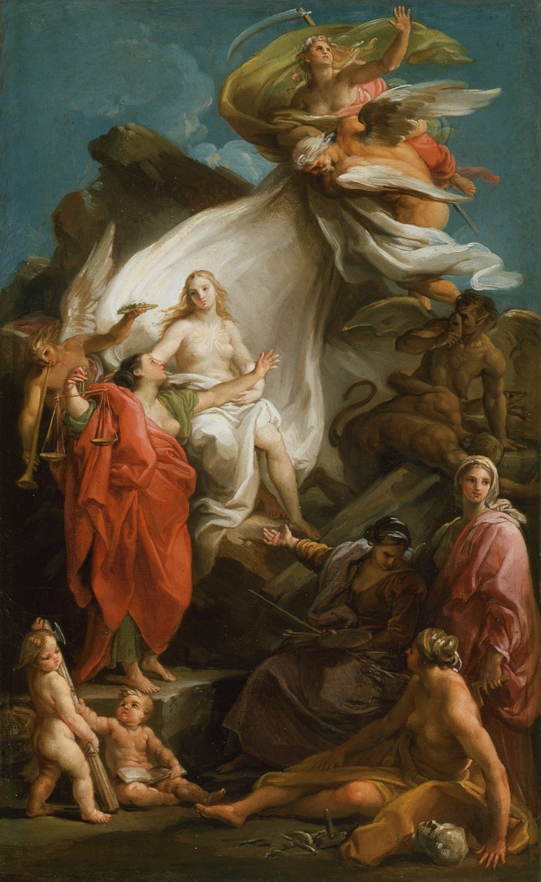 Gerçeği Açığa Çıkaran Zaman by Pompeo Girolamo Batoni