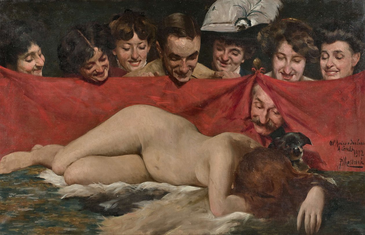 Dikizleme şovu Röntgenciler, 1912. by Pompeo Massani