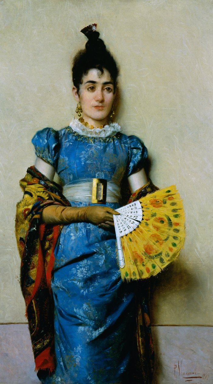 sarı yelpaze by Pompeo Massani