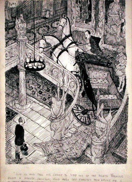Punch, 7 Haziran 1937 (pen & kağıt üzerine mürekkep) by Pont