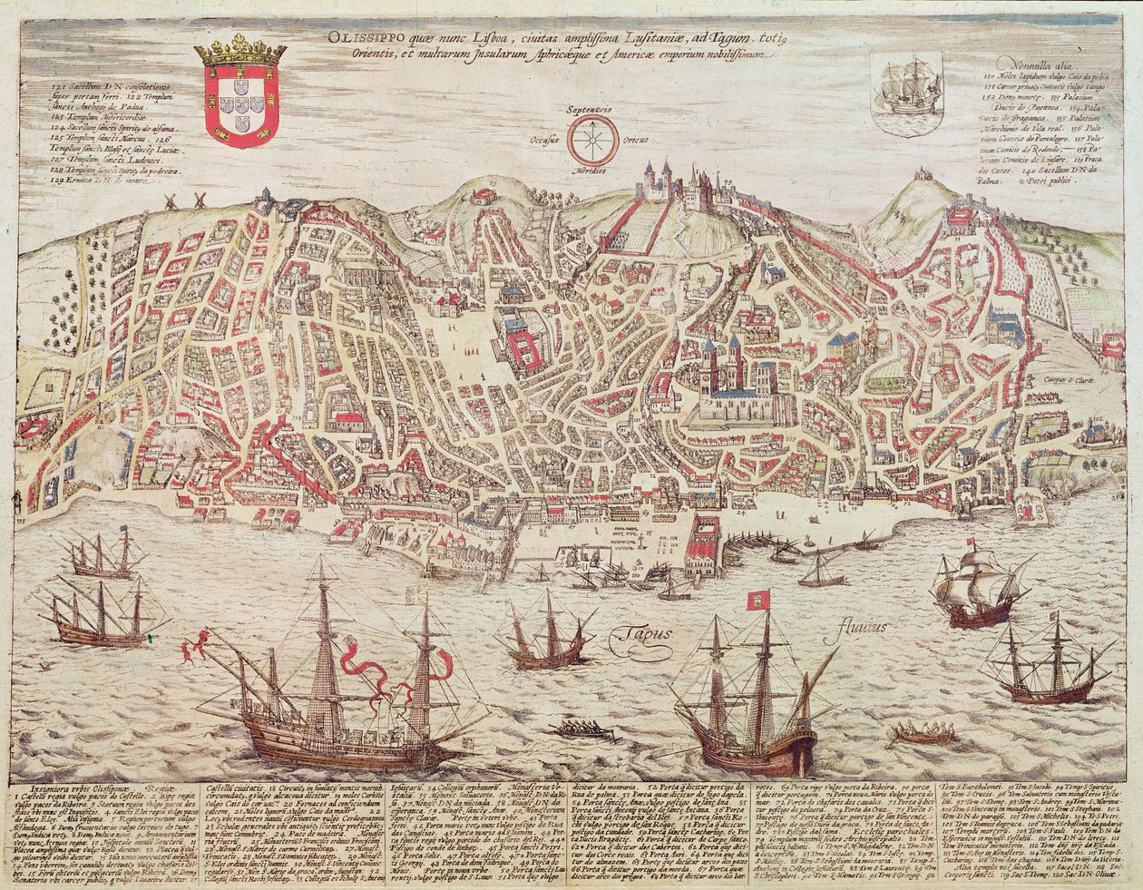 Lizbon Panoraması, 1572 by Portuguese School